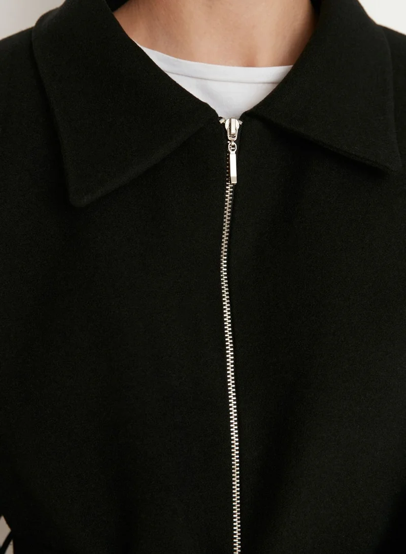trendyol Zip Detail Coat