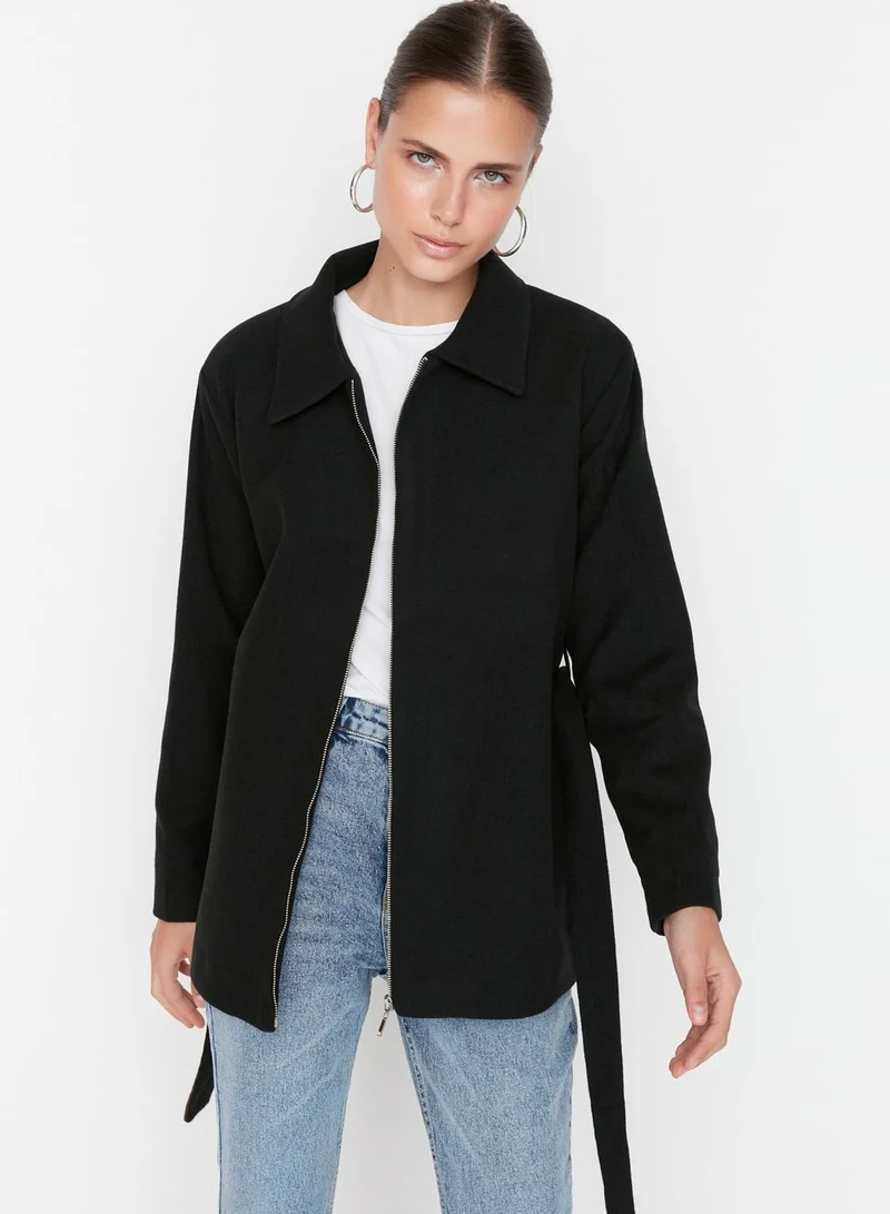trendyol Zip Detail Coat