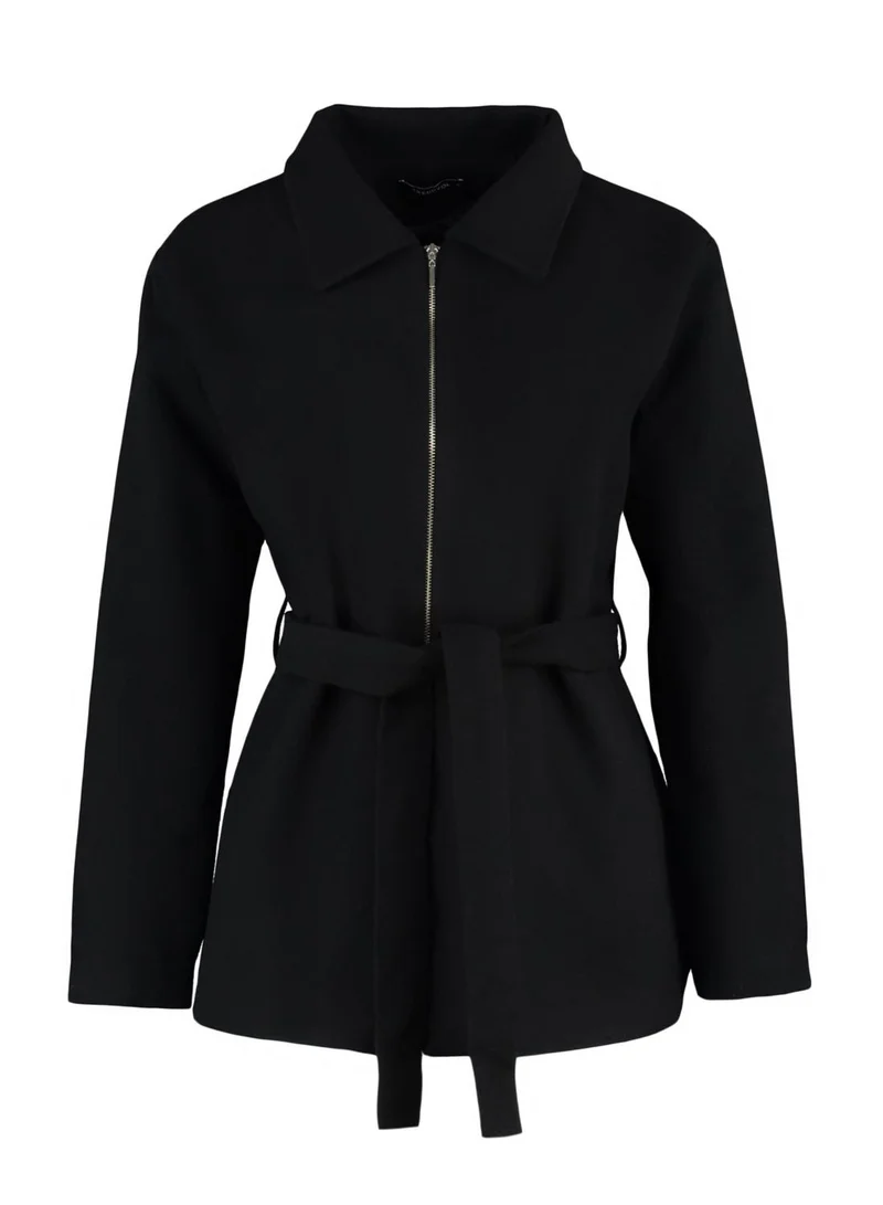trendyol Zip Detail Coat