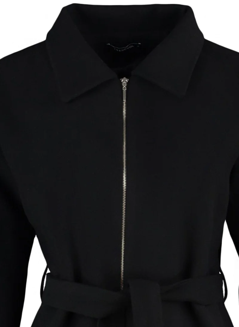 trendyol Zip Detail Coat