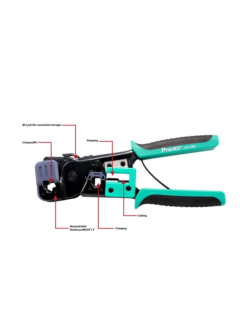 Proskit - Modular Crimping Tool designed for crimping RJ-45 and RJ-11 connectors. - Image 1