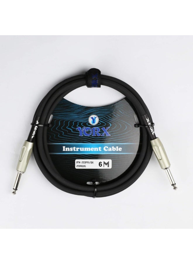 Yorx IPX-201PR-6M Jack to Jack Instrument Cable – 6-Meter