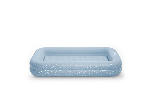 Intex 66810FL Inflatable Kidz Travel Bed Set, Includes Hand Pump and Carry Bag, Removable Mattress, Quick Inflation, Indoor Use, 42in x 66in x 10in, Blue with Star Print Frame - Image 5