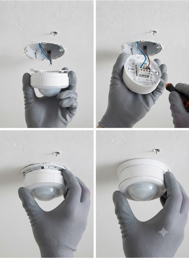 Hager EE804A 360 Degree Surface Mount PIR Ceiling Occupancy Motion Sensor Detector Light - Image 2