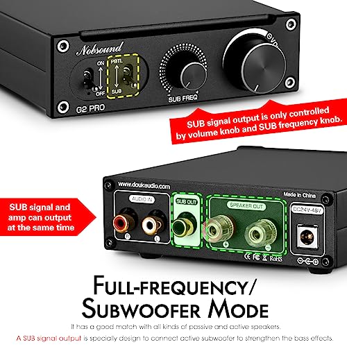 Nobsound G2 PRO TPA3255 Hi-Fi 300W Subwoofer Power Amplifier Mono Channel Class D SUB Audio Amp - Image 5