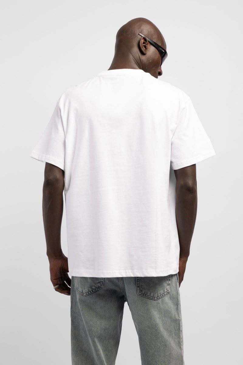 Catch Silver Face Print T-Shirt - Image 4