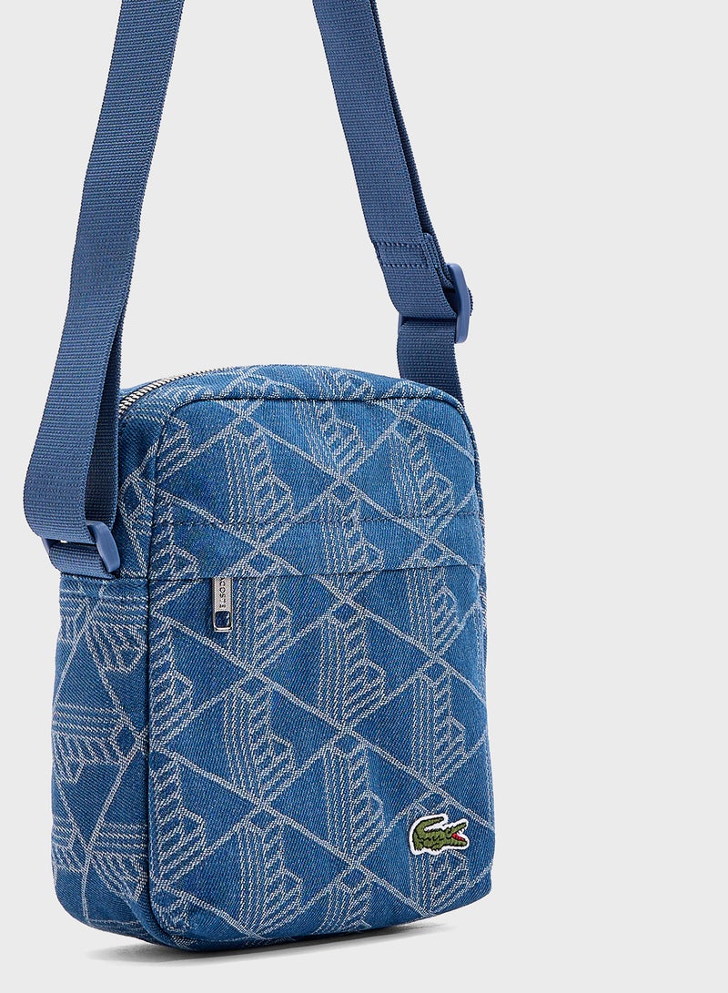 LACOSTE Logo Zip Over Crossbody  - Image 4