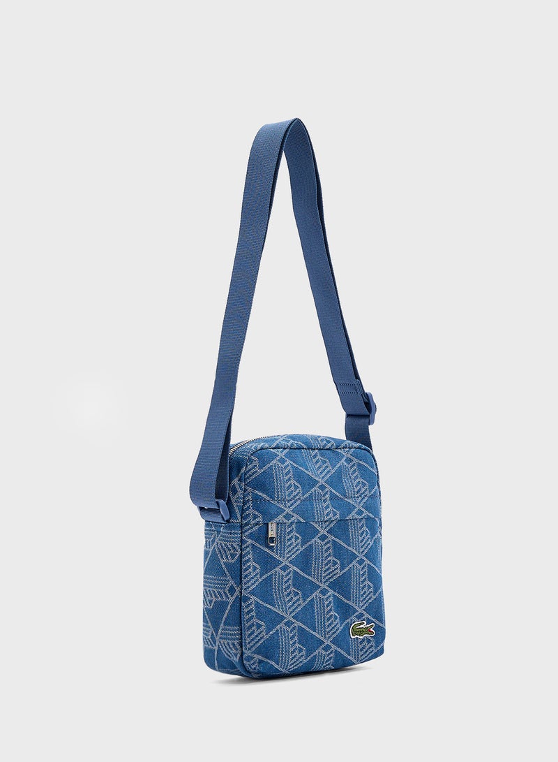 LACOSTE Logo Zip Over Crossbody  - Image 3