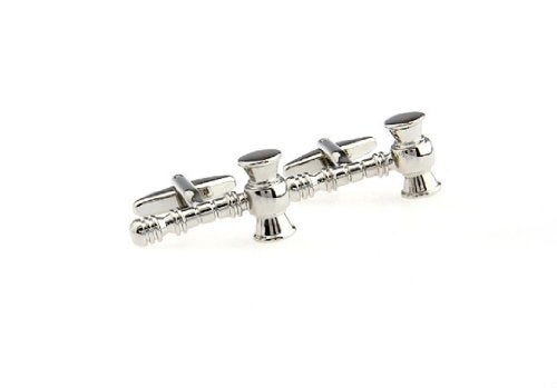 MRCUFF Law Gavel Mallet Judge Lawyer Mason Pair Cufflinks in a Presentation Gift Box & Polishing Cloth - Image 2