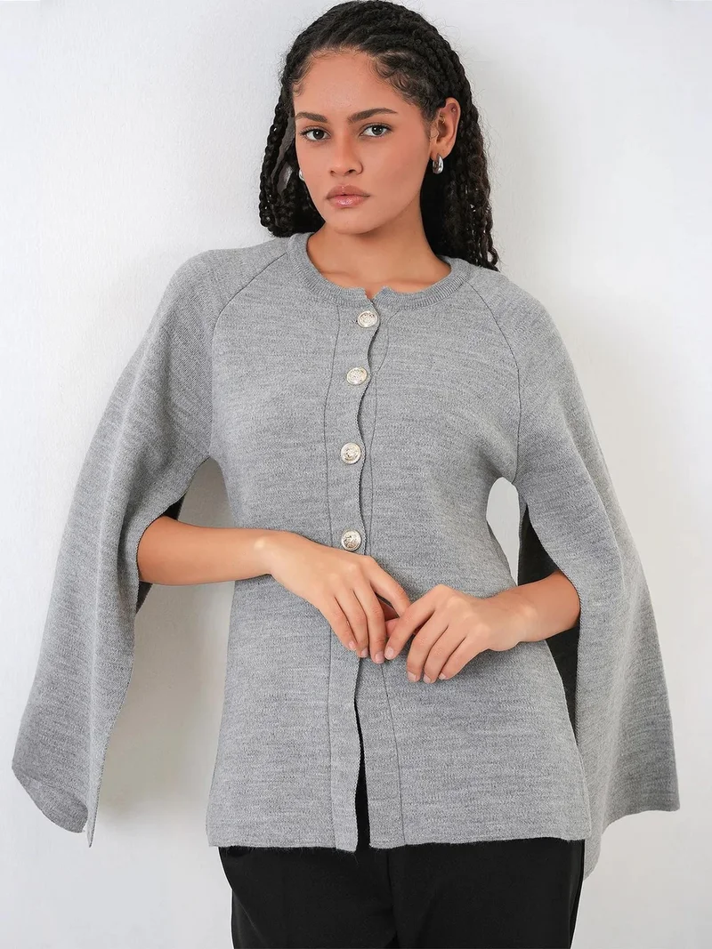 بيغ دارت BDART Textured Knit Cardigan with Button Closure