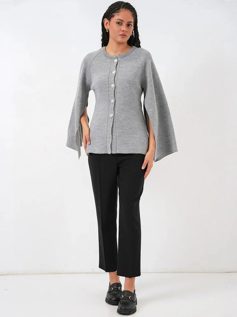 BIG DART BDART Textured Knit Cardigan with Button Closure