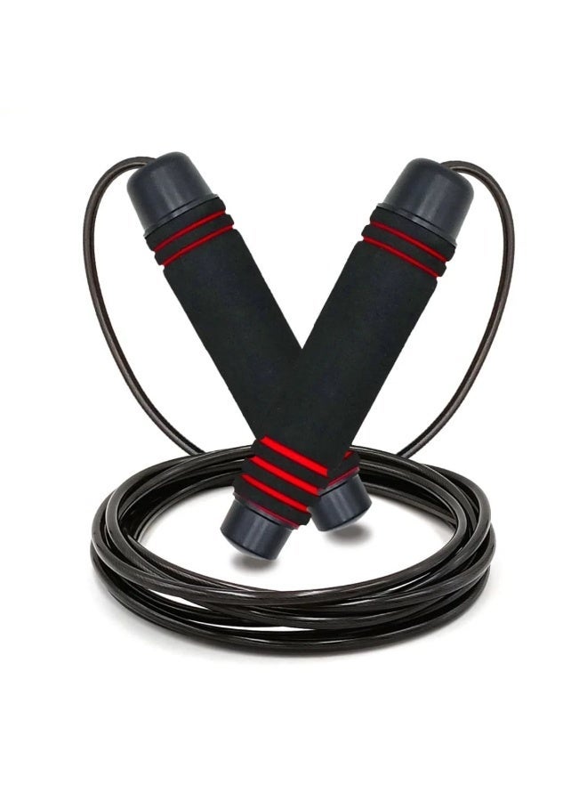 Adjustable Jump Rope for Men, Women and Kids Fitness Exercise with Non-Slip Sponge Handles (Multicolor) - Image 1