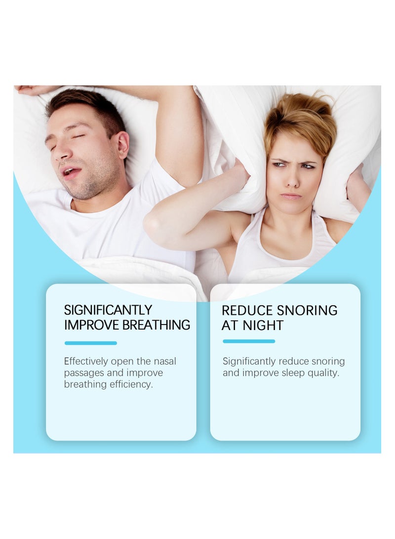 SYOSI Breathing Nasal Strips, Nasal Breathing Dilators, Nose Strips Increase Air, Improve Sleep Quality, Reduce Snoring Drop Shipping, for Better Breath in Sleep, Breath Booster, Skin Safe Nasal Strips - Image 5
