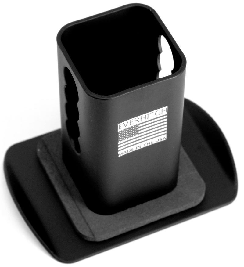 LFPartS Metal Skull 3D Emblem Trailer Hitch Cover Plug, Fits 2" Receivers (Black Red on Black) - Image 2