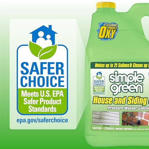 simple green Oxy Solve House and Siding Pressure Washer Cleaner - Removes Stains from Mold & Mildew on Vinyl, Aluminum, Wood, Brick, Stucco - Concentrate 1 Gal. - Image 3