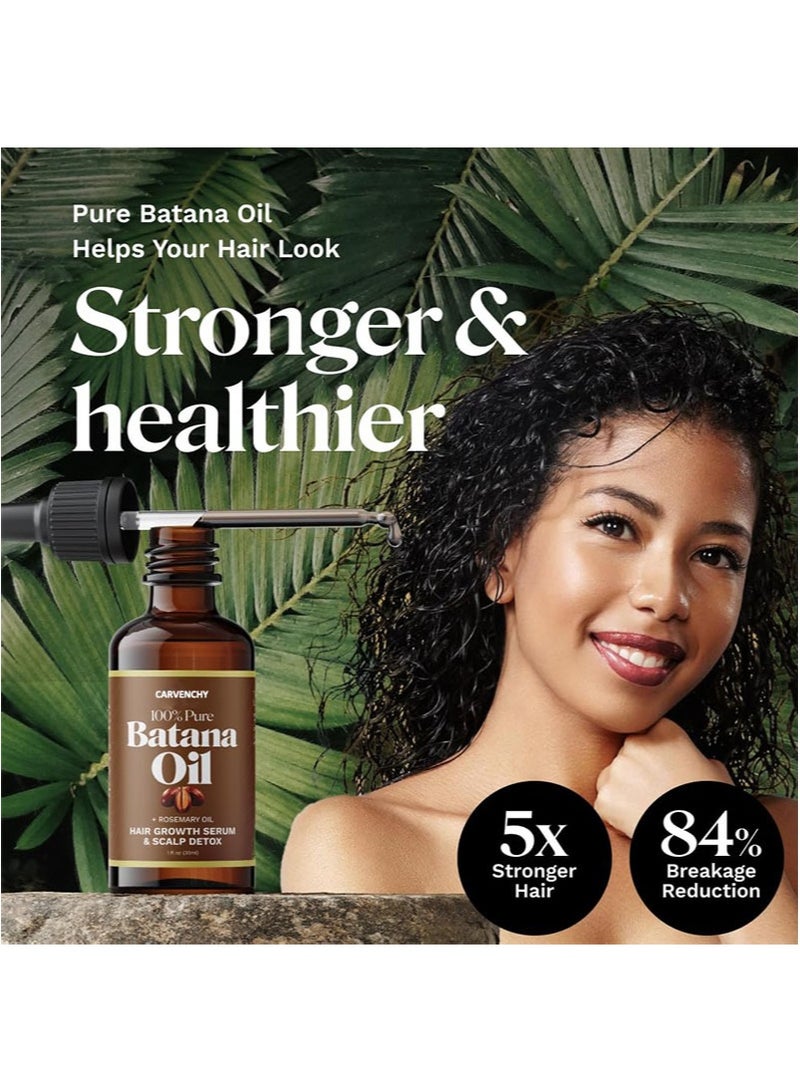 CARVENCHY Hair Oil with Rosemary for Hair Growth - 100% Pure Organic Batana Oil from Honduras - Reduce Hair Loss and Detox Your Scalp (30 mL)  - Image 5