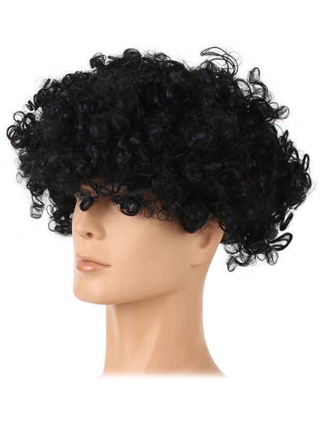 NIBEMINENT Curly Headwear Wig Black 116grams