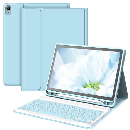 TaIYanG Keyboard Case for iPad Air 11-inch M2 2024/ Air 5th/ 4th Generation- Detachable Bluetooth Keyboard Case with Pencil Holder - Flip Stand Cover for iPad Air 11" M3/M2 (2025/2024)/Air 5 2022/Air 4 2020 - Image 1