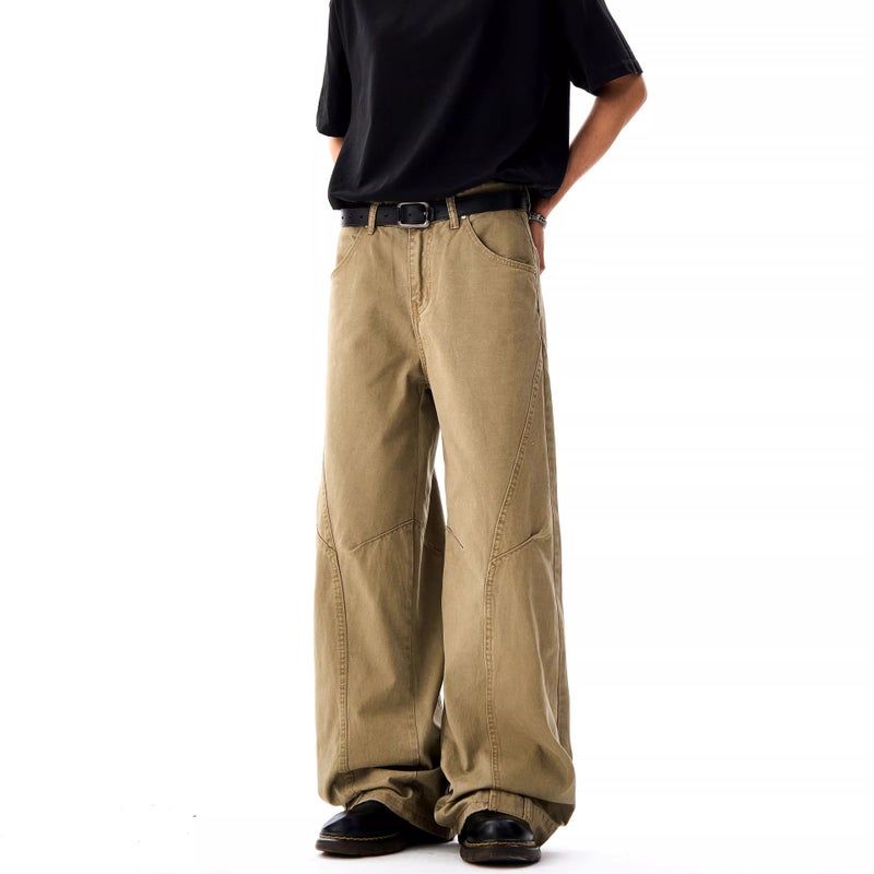 Men's Khaki Cargo Jeans - Image 5