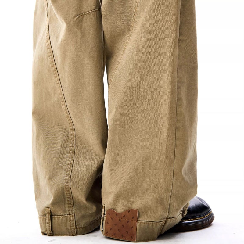 Men's Khaki Cargo Jeans - Image 3