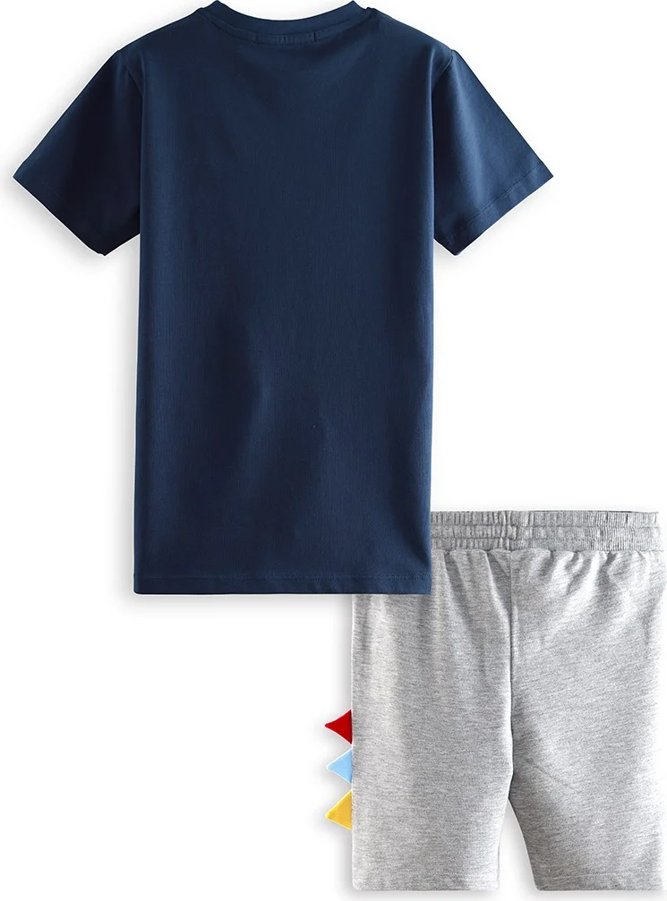 Denokids Rawr Boy T-Shirt Shorts Set