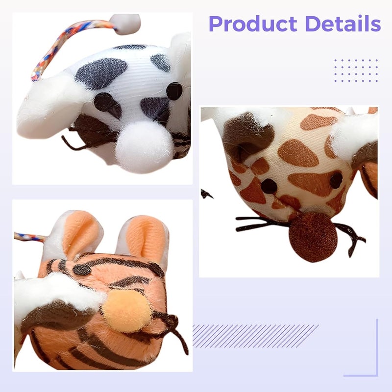 Cat Interactive Toys 3 Pcs, Funny Catnip Toy, Creative Kitten Bite Toy Cat Mouse - Image 3