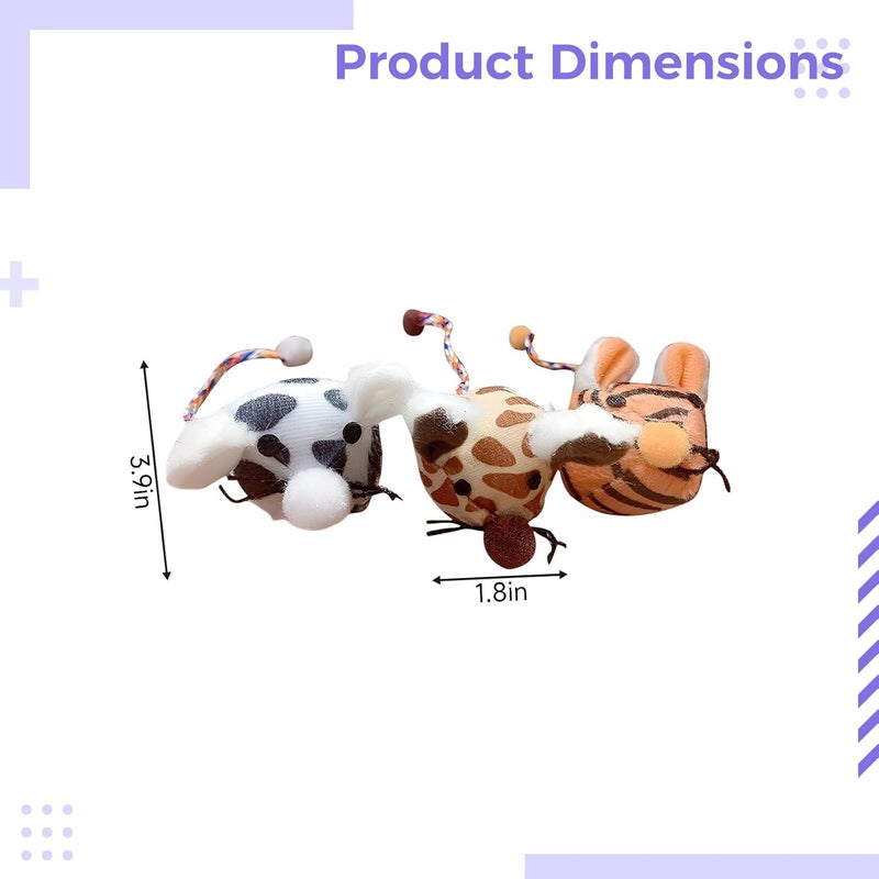 Cat Interactive Toys 3 Pcs, Funny Catnip Toy, Creative Kitten Bite Toy Cat Mouse - Image 5