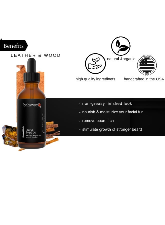 BAHAWAT : Premium Beard Oil Conditioner & Softener - Millionaire - 2 ounce - Beard Itch and Dry Skin Relief - Handcrafted from Natural Ingredients - Made in the USA  - Image 5