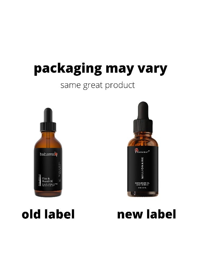 BAHAWAT : Premium Beard Oil Conditioner & Softener - Millionaire - 2 ounce - Beard Itch and Dry Skin Relief - Handcrafted from Natural Ingredients - Made in the USA  - Image 2