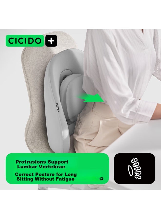 Cicido Four-way Adjustable Lumbar Support Set, Car Headrest, Neck Pillow, Car Seat Cushion, Office Lumbar Support Pad - Image 3