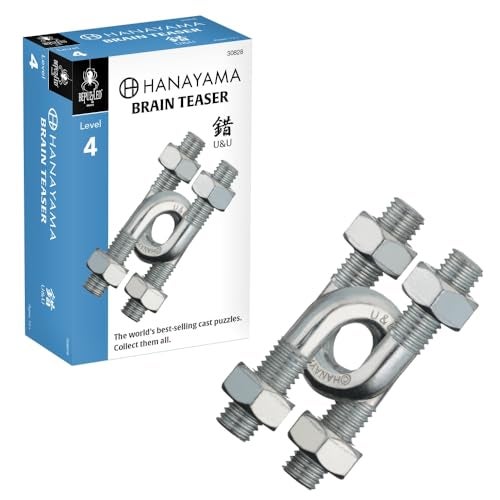 BePuzzled UU Hanayama Metal Brainteaser Puzzle Mensa Rated Level 4 for Ages 12 and Up - Image 1