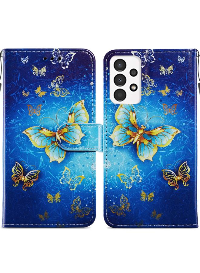 اس-توب جراب لهاتف Samsung Galaxy A13 4G، جراب هاتف جلدي قابل للطي أفقيًا بنمط مرسوم - Image 1