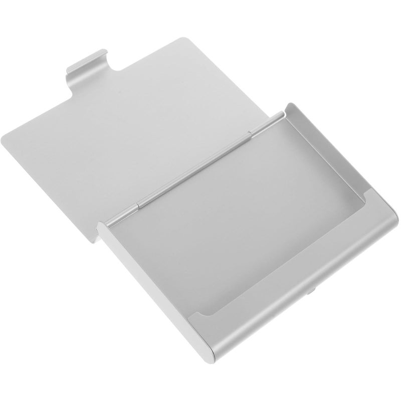Thick Metal Business Card Holder Box Silver Name Card Organizer for Office Use - Image 2