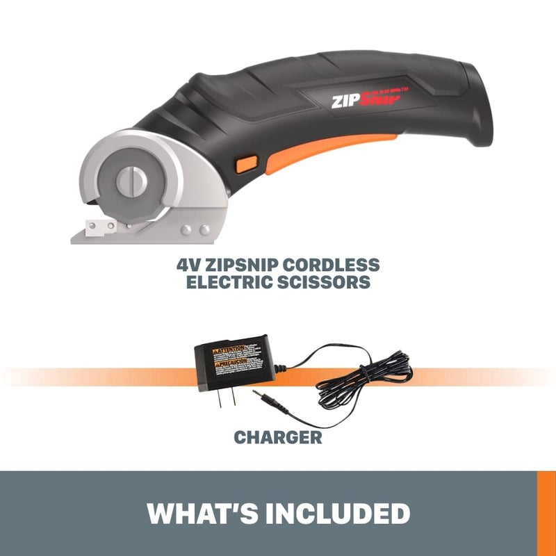 Worx WX082L 4V ZipSnip Cordless Electric Scissors, fabric scissors, rotary cutter - Image 5