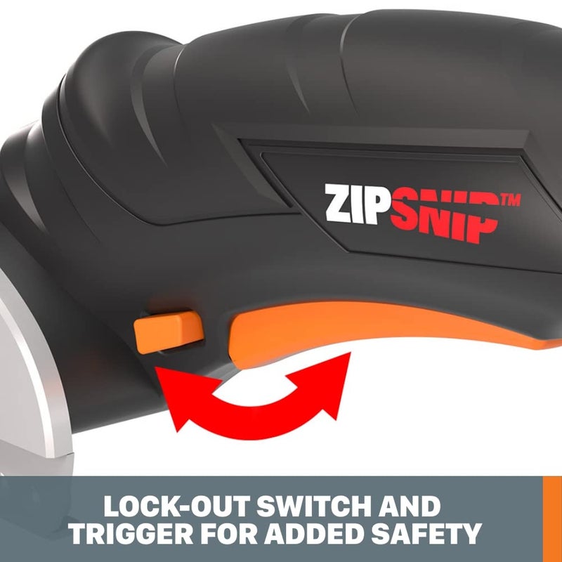 Worx WX082L 4V ZipSnip Cordless Electric Scissors, fabric scissors, rotary cutter - Image 3