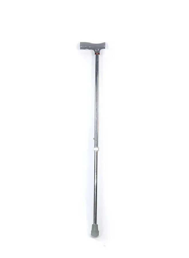 Crutch with metal body and plastic handle to meet the needs of the elderly