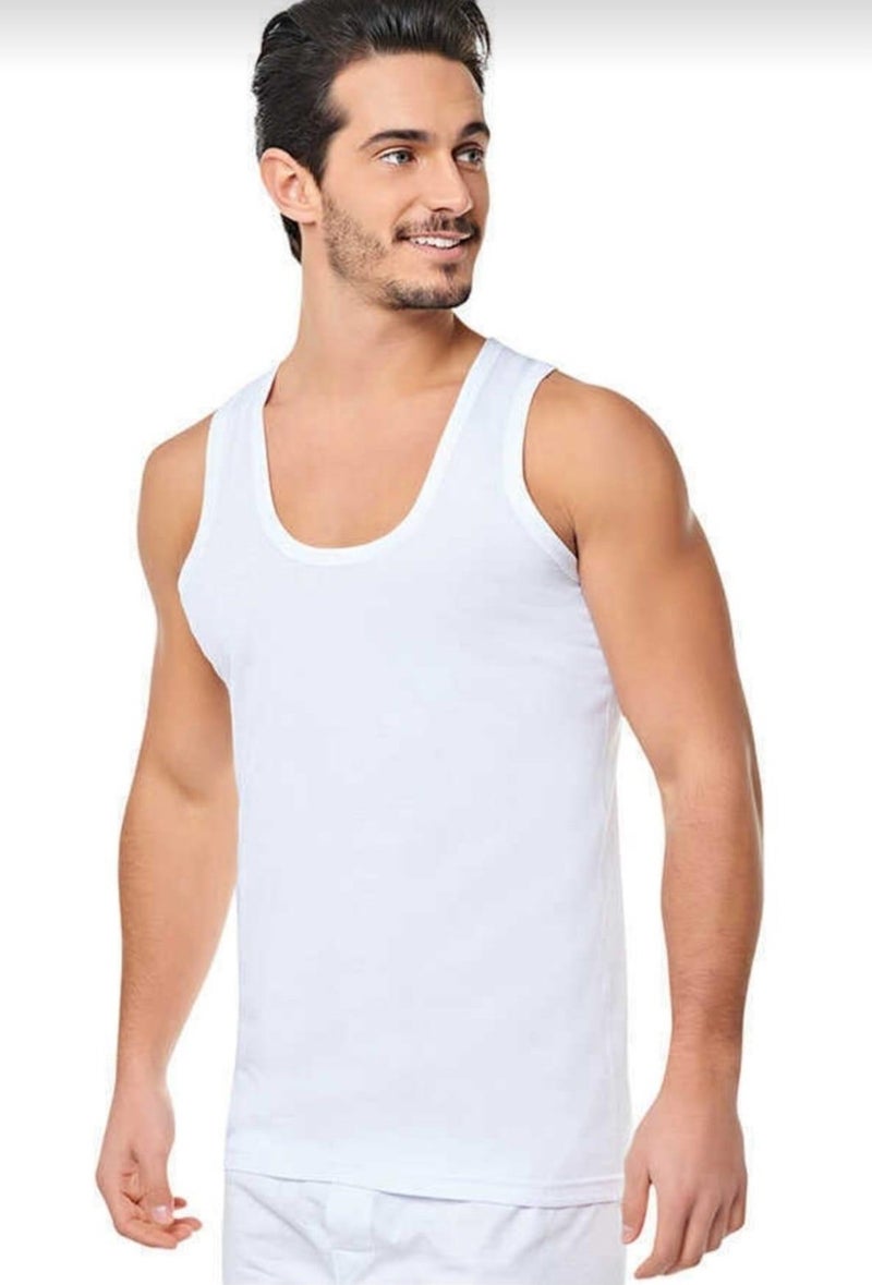 Tutku Elit Passion Elite 1201 Men's Modal Elastane Undershirt 6 Pieces  - Image 1