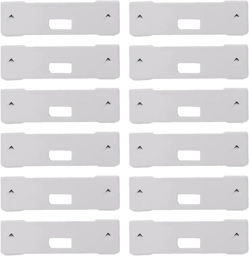 Vertical Blinds Replacement Slats 36/48Pcs Vertical Blind Replacement Slats Iron Repair Clips Parts for Windows(36PCS) - Image 3