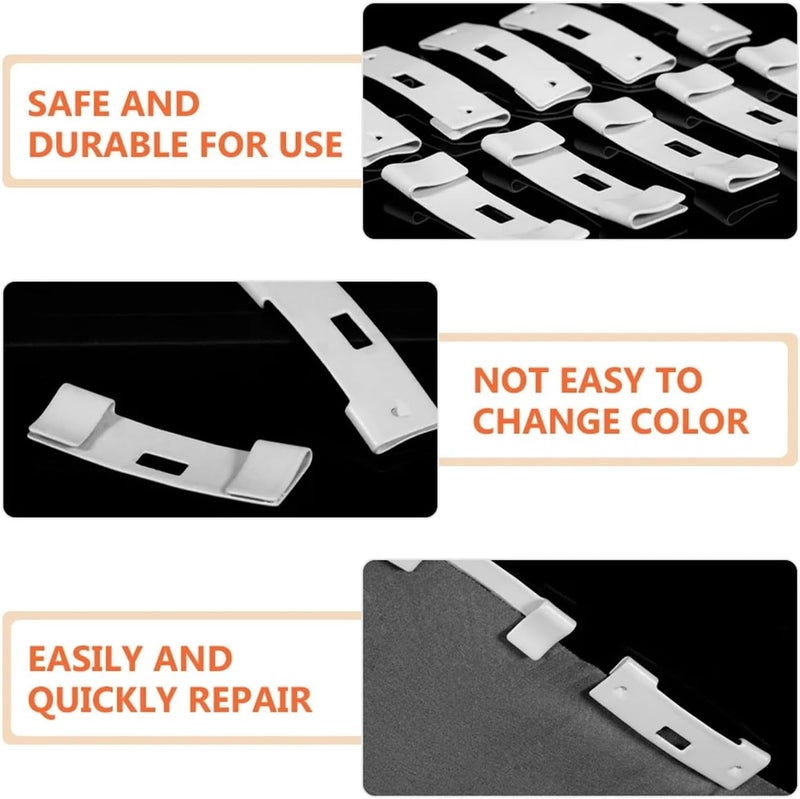 Vertical Blinds Replacement Slats 36/48Pcs Vertical Blind Replacement Slats Iron Repair Clips Parts for Windows(36PCS) - Image 4