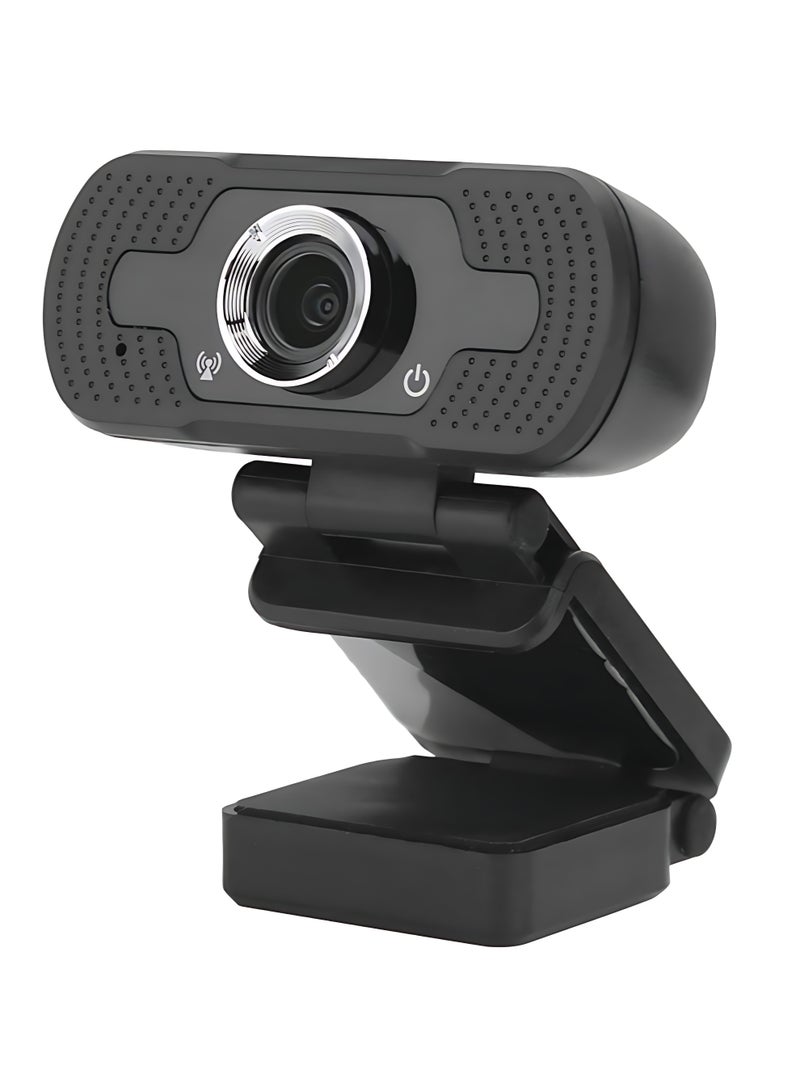 الآلة الصغيرة 1080p كاميرا USB | كمبيوتر سطح المكتب على الإنترنت كاميرا ويب | رائع لمكالمات الفيديو والاجتماعات والتسجيل | 1 حزمة - Image 2