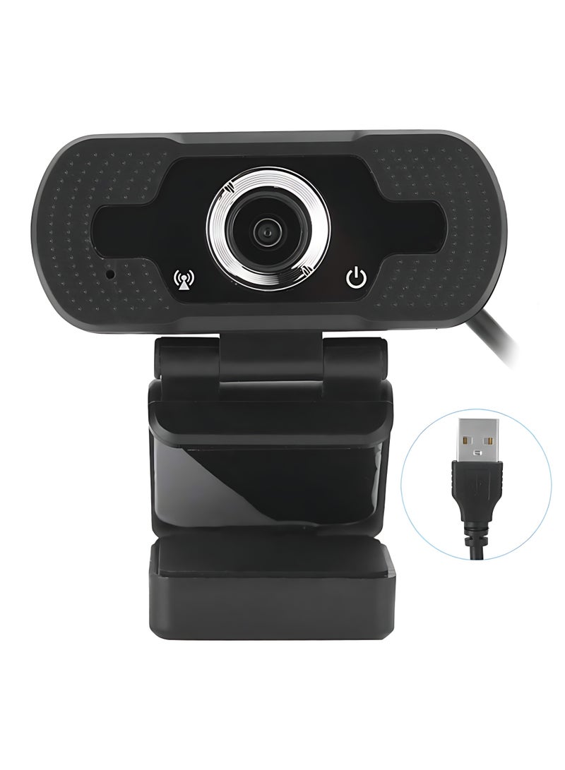 الآلة الصغيرة 1080p كاميرا USB | كمبيوتر سطح المكتب على الإنترنت كاميرا ويب | رائع لمكالمات الفيديو والاجتماعات والتسجيل | 1 حزمة - Image 5