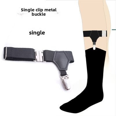 Slimming Knee-High JK Socks for WomenSingle black single clip metal buckle Single black single clip metal buckle 