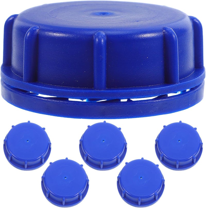 GANAZONO 6pcs Breathable Bucket Lids with Sealing Screw-on Caps, 6cm Inner Diameter Plastic Can Covers for Gasoline Cans, l Tanks, and Industrial Drum Buckets - Image 1