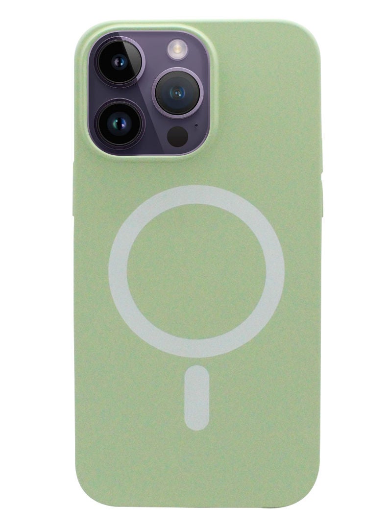 Theodor iPhone 14 Pro Max MagFix Magnetic Case | Supports Mag-Safe Wireless Charging | Premium Soft Silicone Case/Cover Designed for iPhone 14 Pro Max (6.7-Inch) 2022- Fern Green 