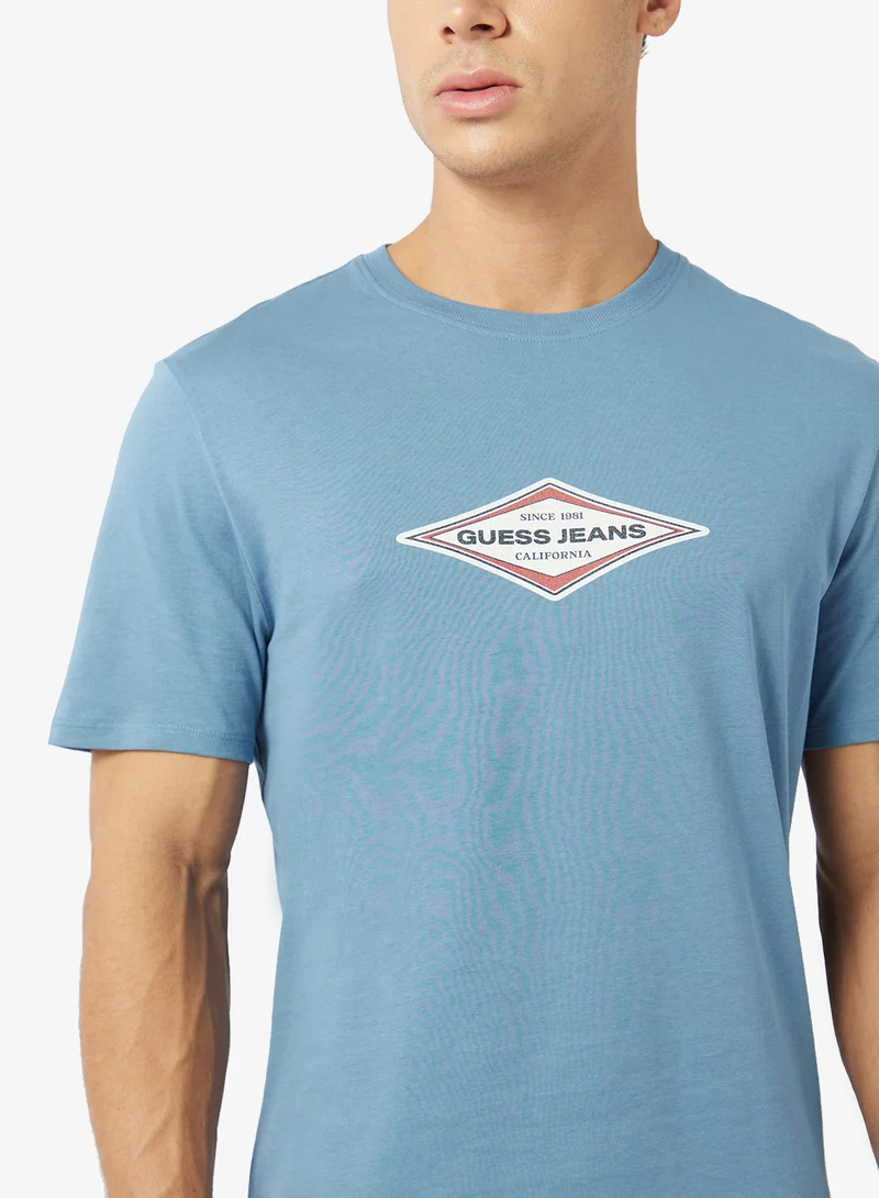 GUESS  Crew Neck Short Sleeve T-Shirt for Men | Best Price UAE
