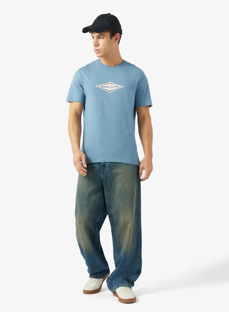 GUESS  Crew Neck Short Sleeve T-Shirt for Men | Best Price UAE