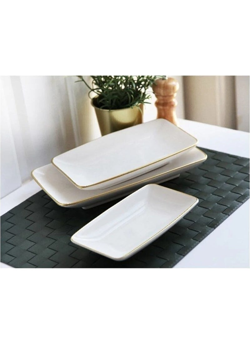 Rectangular Ceramic 3-Piece Boat Plate White Gold 3 Modern Boat Plate Porcelain - pzsku/ZB043C5DFCFEED70E7922Z/45/_/1726145275/b7ab2878-055d-4812-9a1f-d4cb1960e5c5