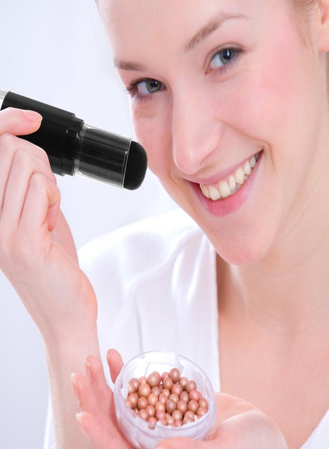 Beaupretty Retractable Blush Brush with Refillable Loose Powder Bottle Jars for Color Highlight Contour Blush Powder Cosmetics - Image 4