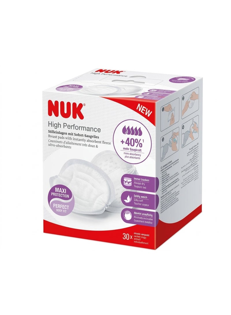 NUK High Performance Nursing Breast Pads 30 Pack – Ultra Absorbent & Soft - Image 2