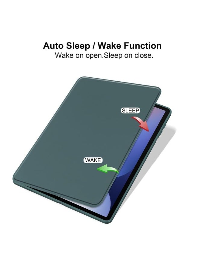 general Case for Samsung Galaxy Tab S11 (2025) 11 inch 5G SM-X730/X736B, Leather Case with Auto Wake/Sleep, 360° Rotating Stand Acrylic Clear Back Cover Built-in Pencil Holder - Image 2